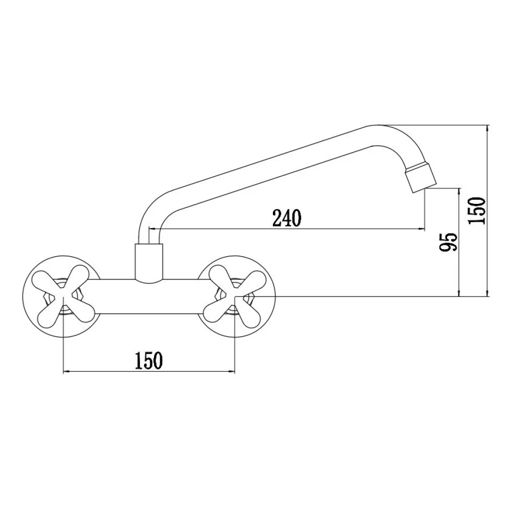 Смеситель для кухни Fmark FS8503, сатин