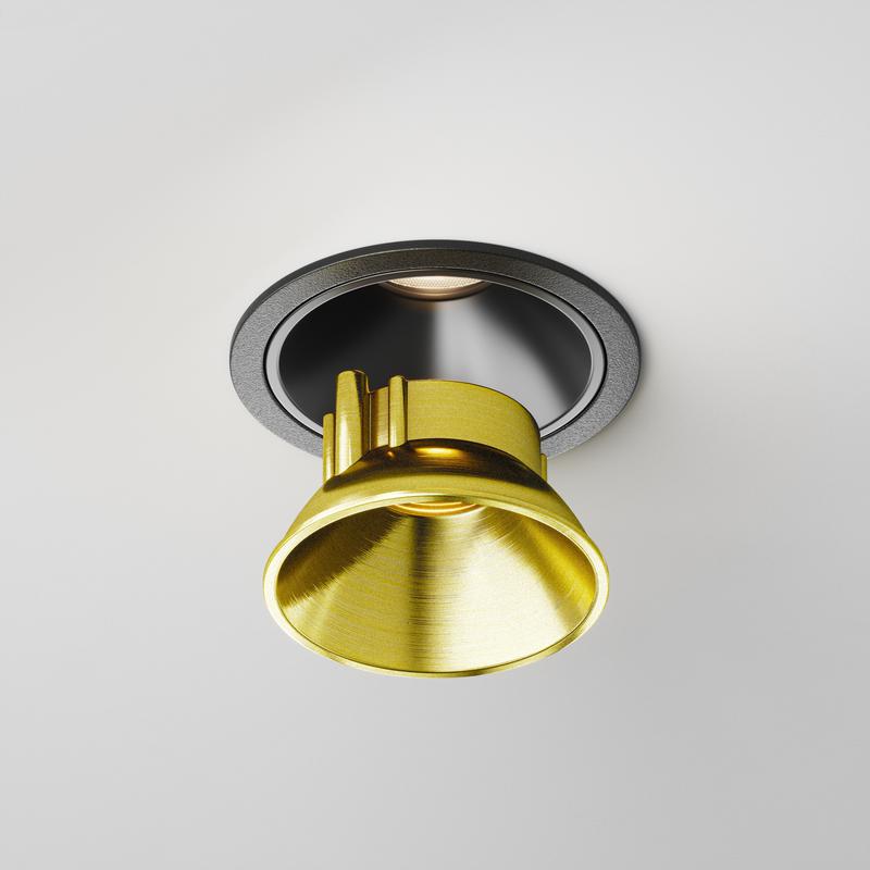 Рамка-отражатель декоративная для светильников Alfa LED латунь Maytoni Ring8-10W-RD-BS