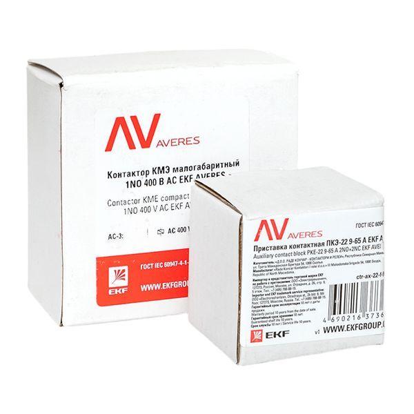 Комплект КМЭ 1НЗ 18А кат. 400В АС 2НО+2НЗ AVERES EKF ctr-s-18-01-400-av-22