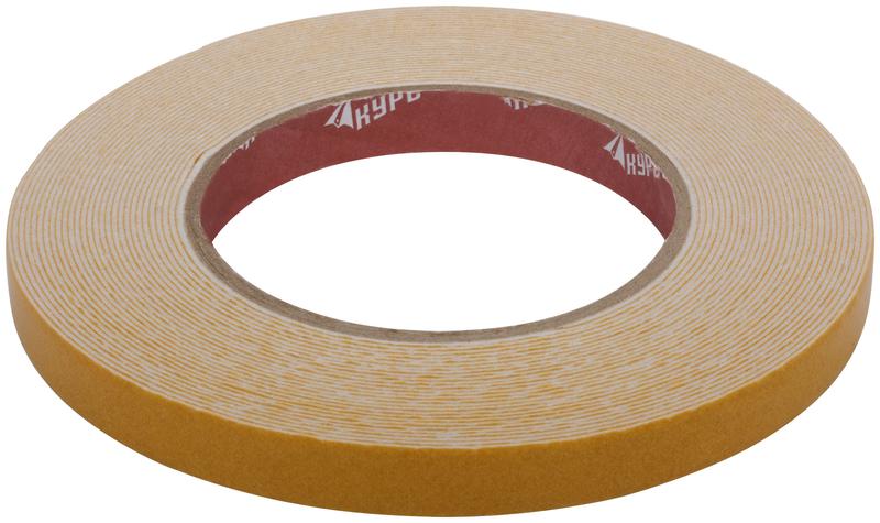 Лента монтажная клейкая на вспененной основе 12ммх10м черн. КУРС 11782