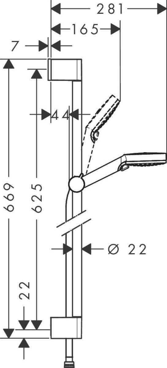 Душевой гарнитур Hansgrohe Crometta Vario 26555400