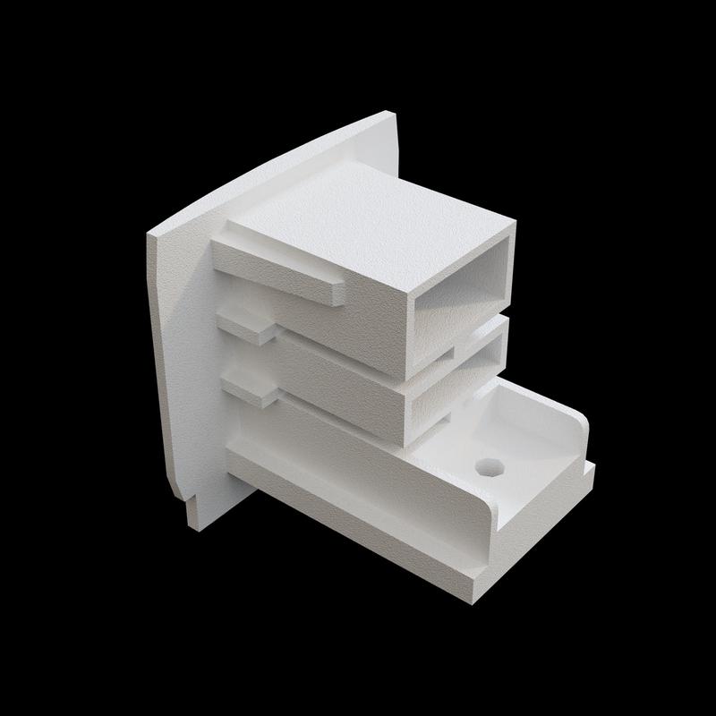 Заглушка торцевая Trinity бел. 1шт Voltega TRA-VGL005EC-31W