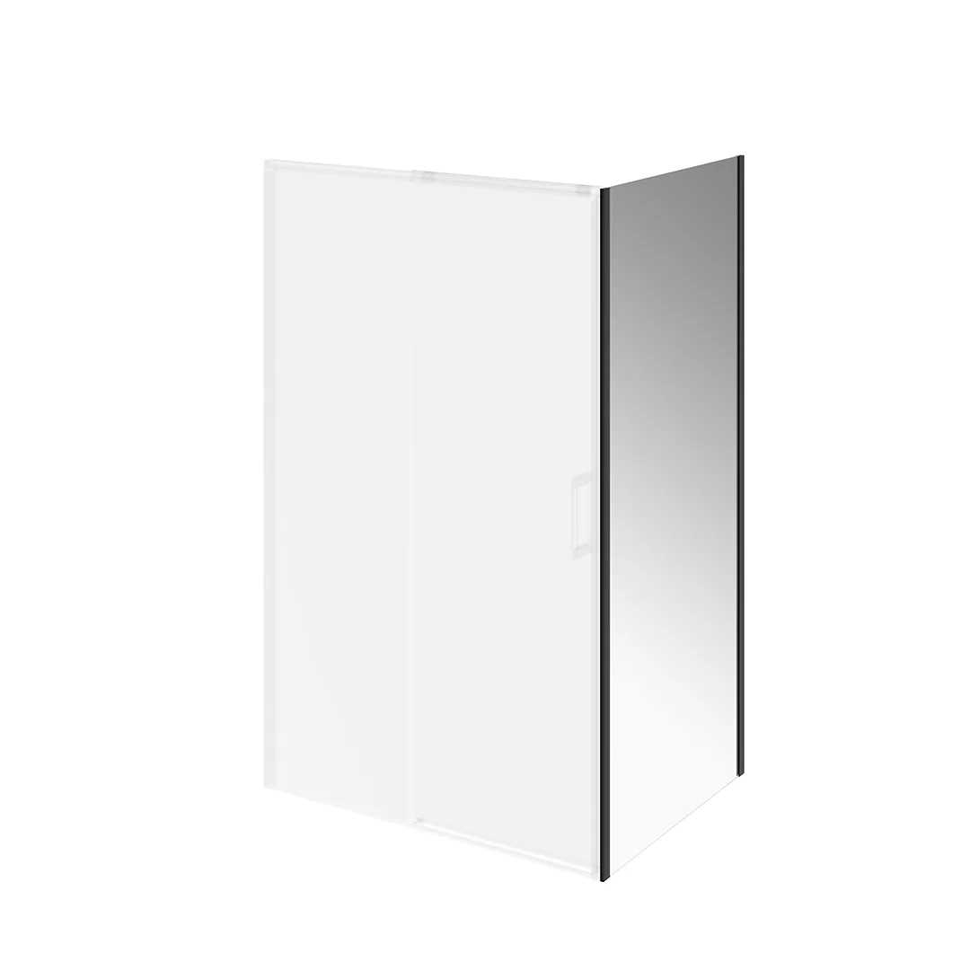 Душевая боковая панель LINDO, 90х195, матовый черный