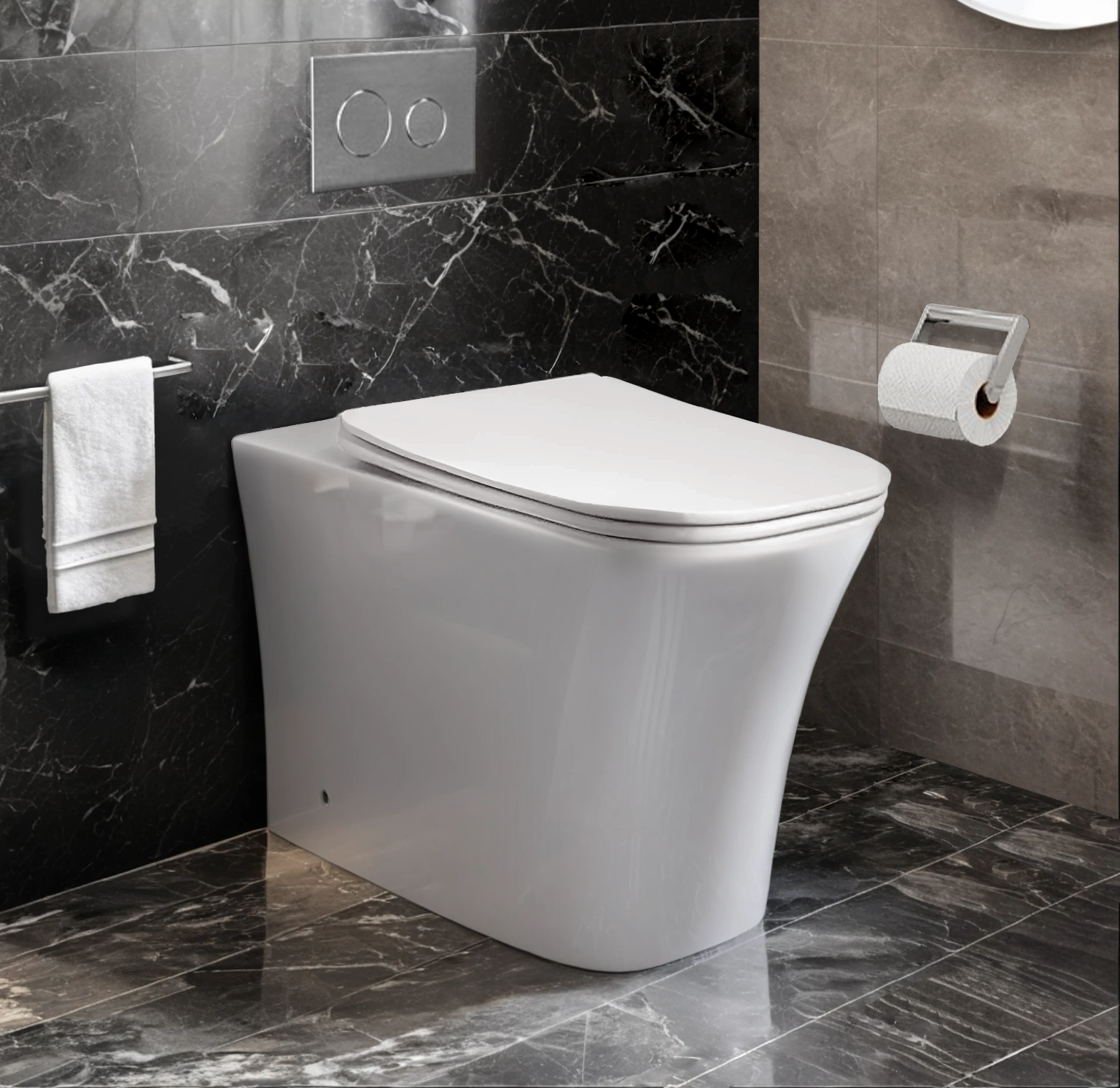 Унитаз MARMOLADA F приставной безободковый Ceruttispa CT8906 (555х365х410)