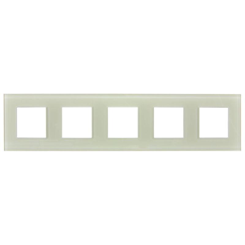 Рамка 5-м SKANDY SK-F25B стекло беж. IEK SK-M52-G-K10