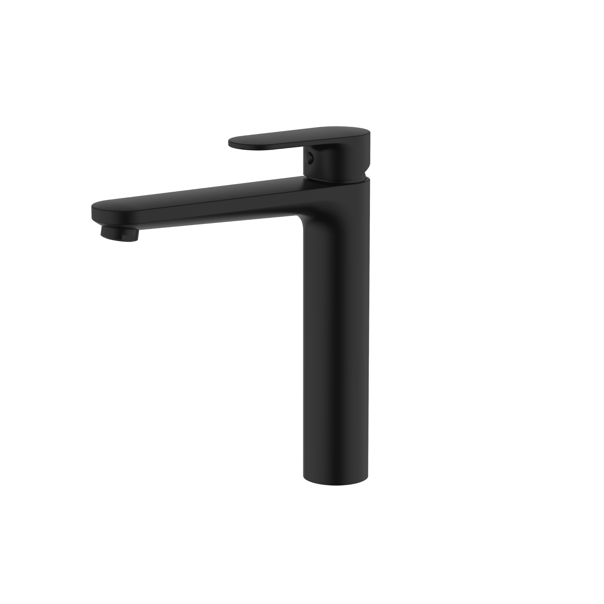 Смеситель Aquatek НИКА для раковины высокий 190 без донного клапана AQ1804MB  черный  матовый