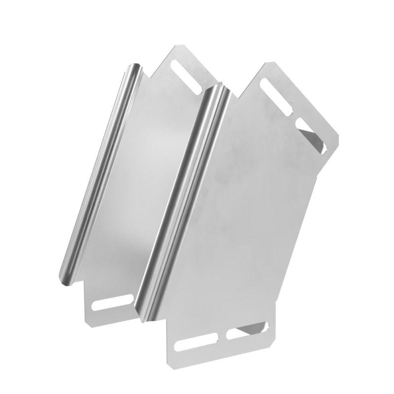 Угол вертикальный внешний 90град. 100х100 с крышкой Стандарт INOX (AISI 304) Промрукав PR16.2990