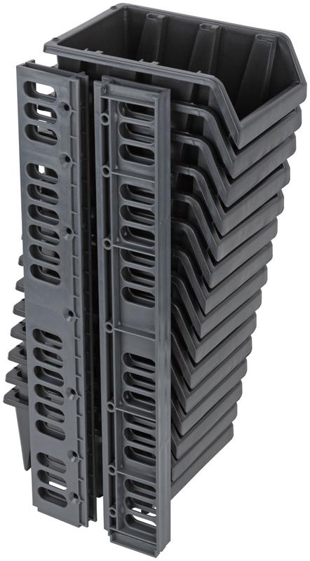 Набор лотков для крепежа (15шт лотков 150х95х70мм+4шт планок) черн. MOS 65701М