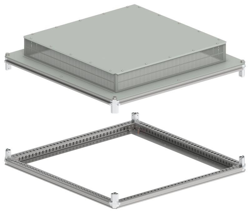 Крыша и основание 1000х1000 IP31 FORMAT под фланец IEK FO-00-KOF-100-100-31