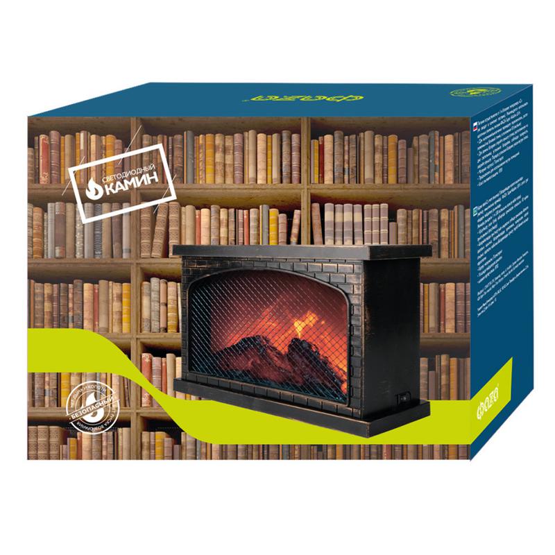 Светильник светодиодный "Камин" FL-L31 IP20 305х181х115 элементы питания 3хC/LR14 (не в компл.) ФАZА 5030688