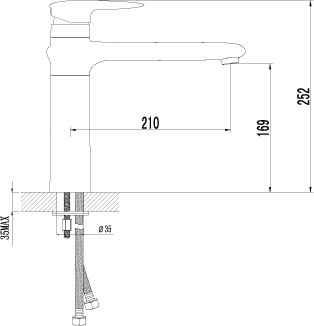 Смеситель для кухонной мойки Lemark Status (LM4404C)