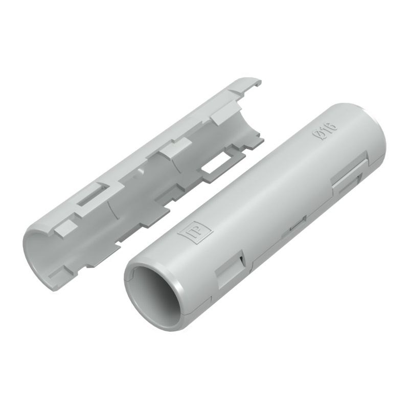 Муфта разборная d16 мм атмосф. сер. Промрукав PR13.0409