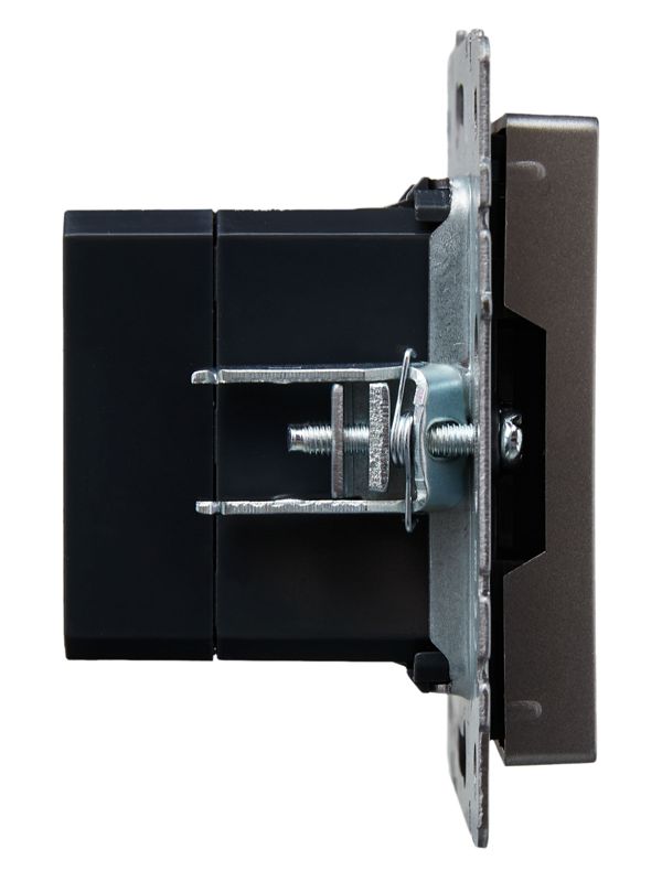 Розетка BRITE USB A+A 3.1А РЮ10-1-БрС механизм сталь IEK BR-U21-D31-K46