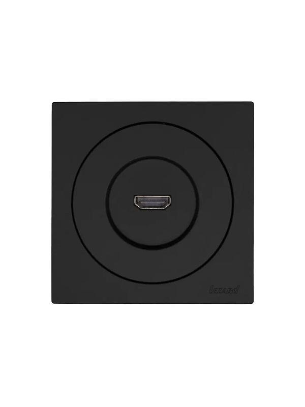Розетка HDMI 1-м СП OSEN механизм черн. бархат LEZARD 743-4288-203