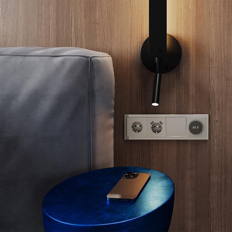 Рамка 4-м S70 стеклян. кашемир Voltum VLS110403