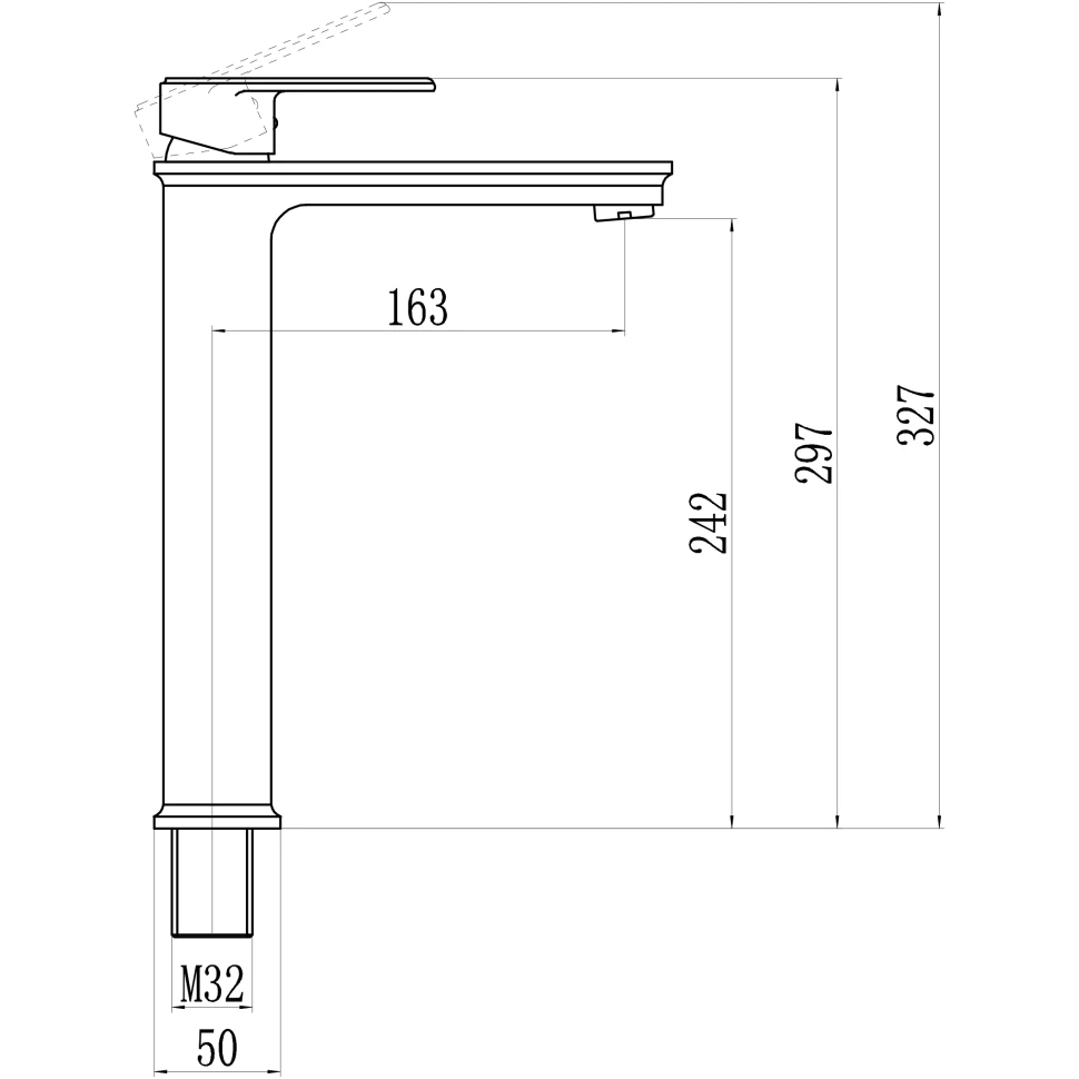 Смеситель для раковины Savol S-600301G, хром