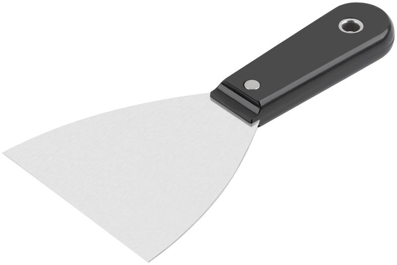 Шпатель с пластиковой ручкой полированный 4дюйм (100мм) FIT 06290