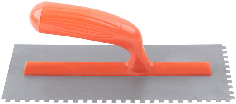 Гладилка зубчатая 280х130мм зуб 6х6мм пластик. ручка стальная КУРС 05137
