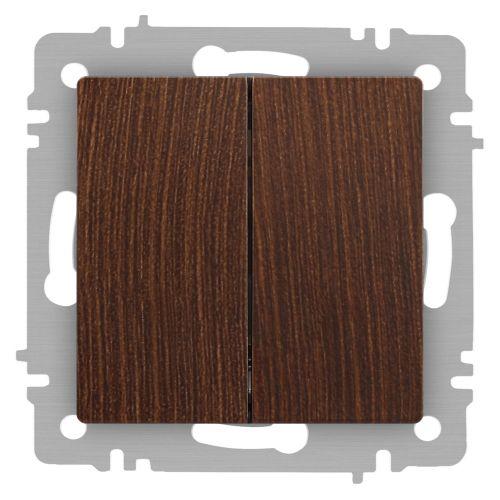 Выключатель 2-кл. СП Accent 6-104-10 10А IP20 250В AL/CU венге Intro Б0063501