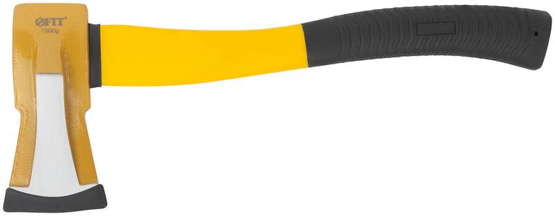 Топор-колун "ушастый" кованый 1500г фибергласовая ручка FIT 46153
