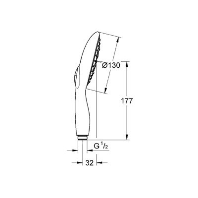 Душевая лейка Grohe Power&Soul 130 27673000