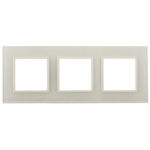 Рамка 3-м Elegance 14-5103-02 стекло слон. кость Эра Б0059171