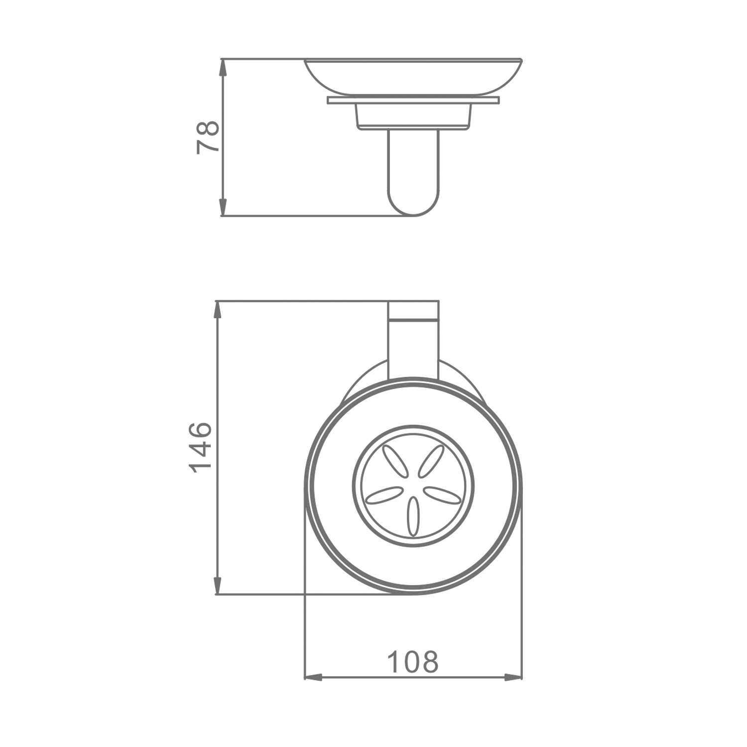 Мыльница Raglo R300.02.06, черный