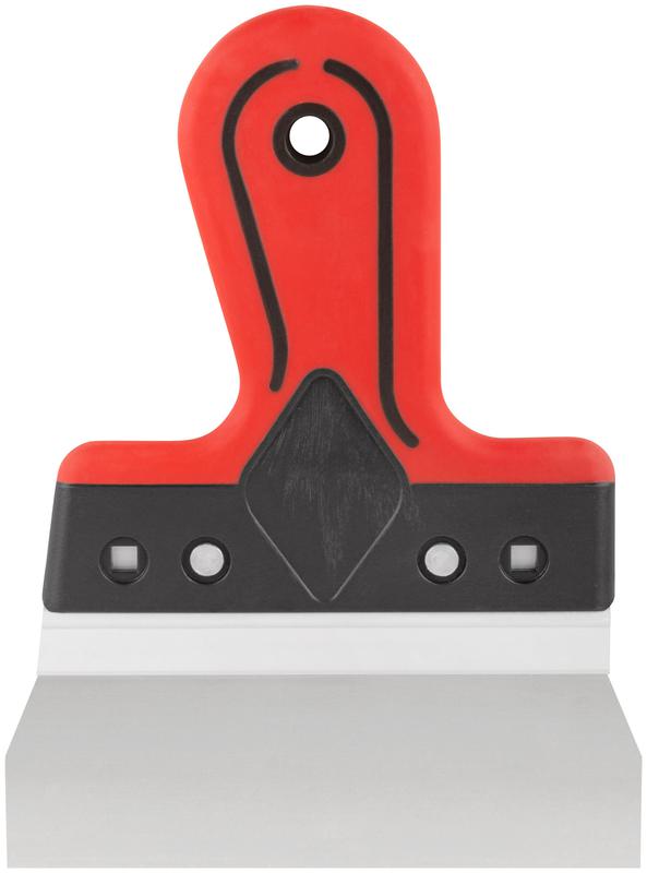 Шпатель фасадный Профи 150мм прорезиненная ручка нерж. сталь КУРС 06421