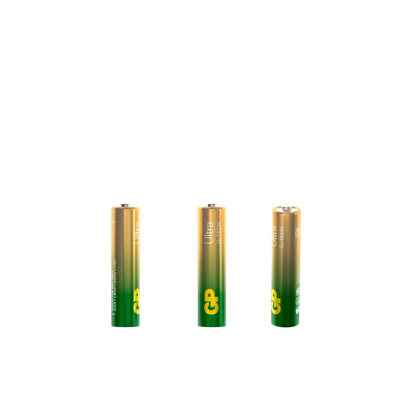 Элемент питания алкалиновый AAA/LR03 1.5В Ultra Alkaline G-Tech (блист.4шт) GP 1233