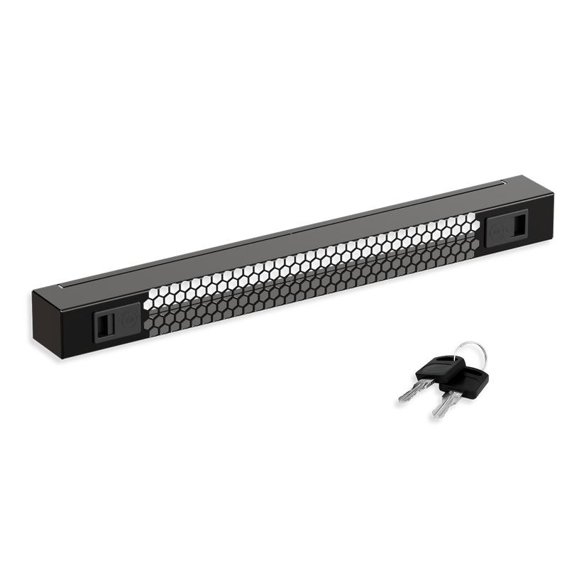 Экран защитный перфорир. 1U 19дюйм RAL 9004 черн. SYSMATRIX PS 0100.9000