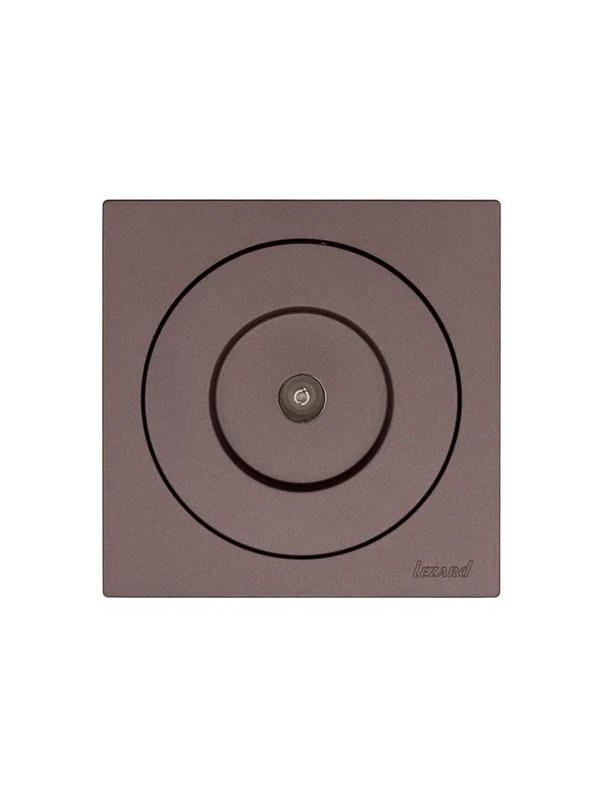 Розетка телевизионная оконечная СП OSEN механизм шоколад LEZARD 743-7388-130