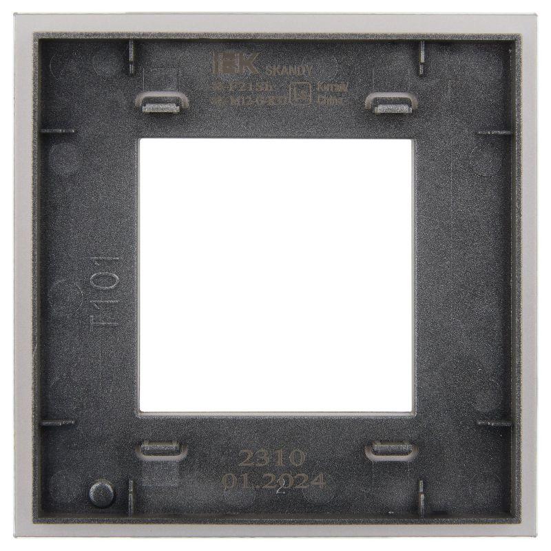 Рамка 1-м SKANDY SK-F21Sh стекло шампань IEK SK-M12-G-K37