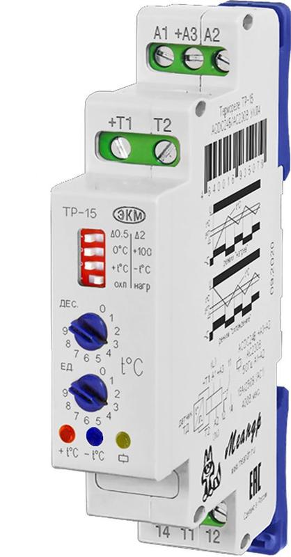 Реле температурное ТР-15 ACDC24B/AC230B УХЛ4 без датчика (спец.) Меандр A8302-16935079