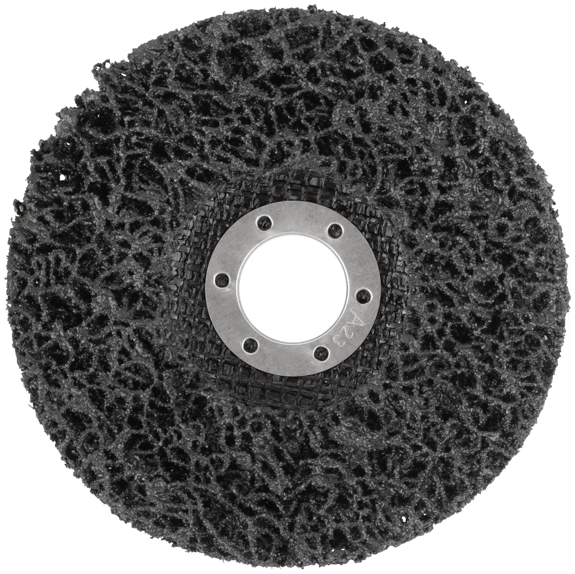 Диск зачистной полимерный, черный, посадочный диаметр 22,2 мм, 115 мм