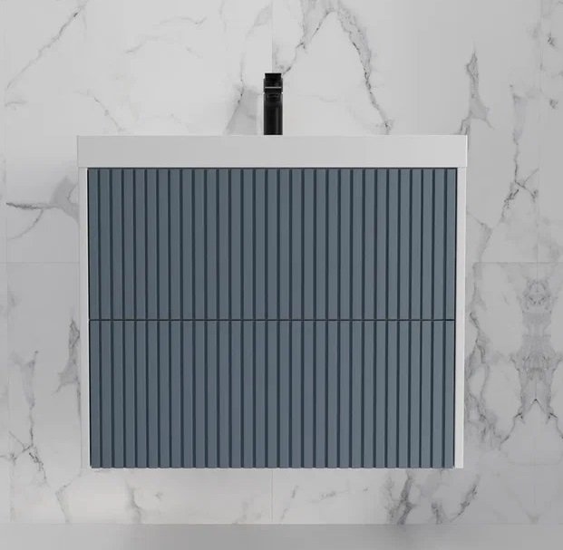 Тумба подвесная "Стокгольм 70", Classic 70, (2 ящ.) графит софт, PUSH