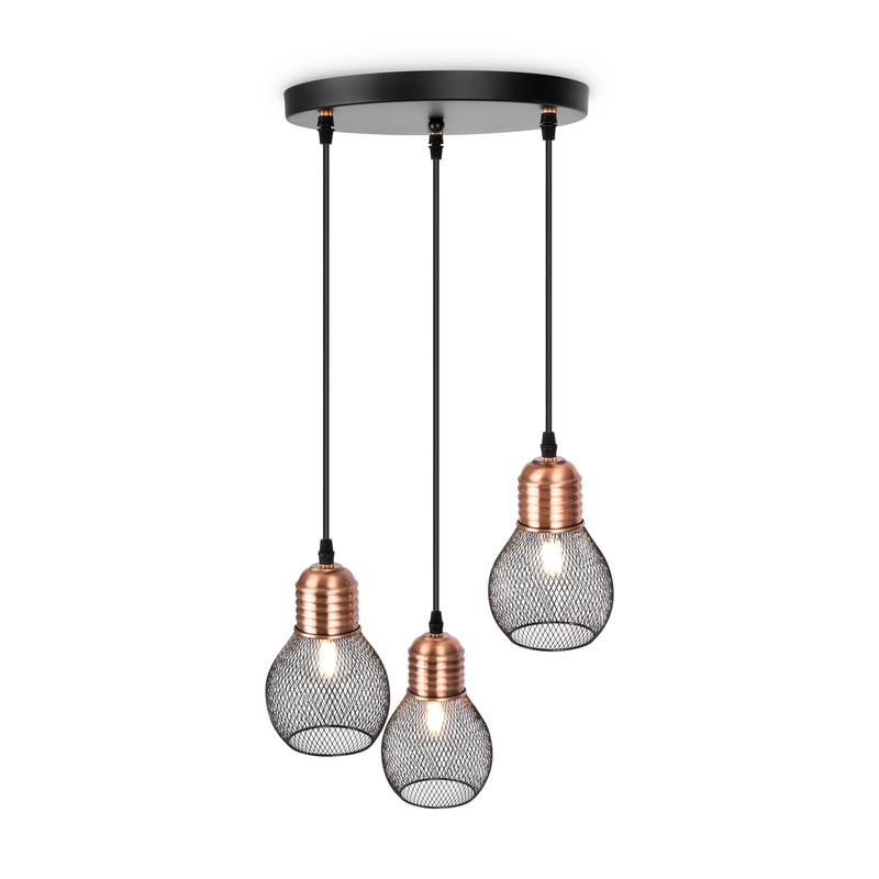 Светильник Agata 60Вт E27х3 IP20 подвесной Freya FR4011PL-03BBS