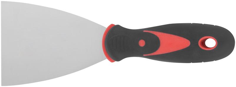 Шпатель 3дюйм (75мм) прорезиненная ручка нерж. сталь КУРС 06705