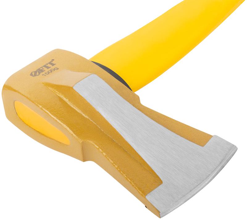 Топор-колун "ушастый" кованый 1500г фибергласовая ручка FIT 46153