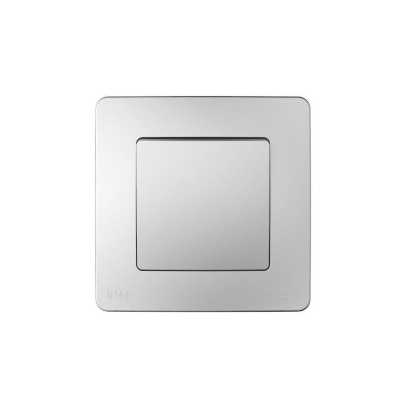 Переключатель 1-кл. СП Blanca 10А IP44 (сх.6) 250В алюм. SE BLNVS410603