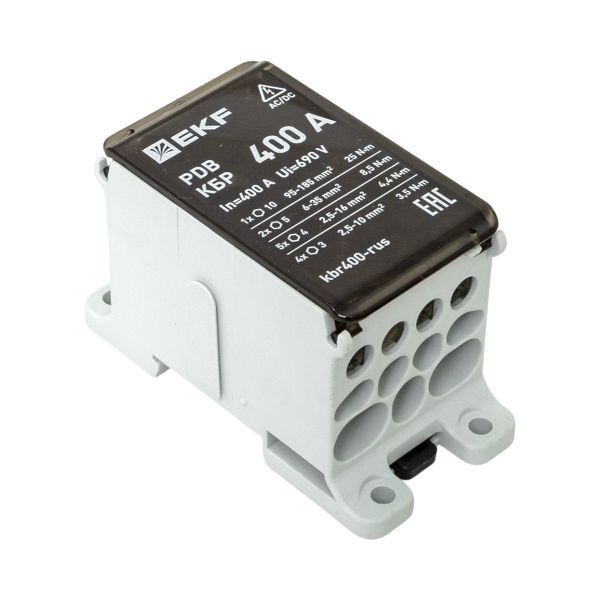 Блок распределительный клеммный КБР 400A EKF kbr400-rus