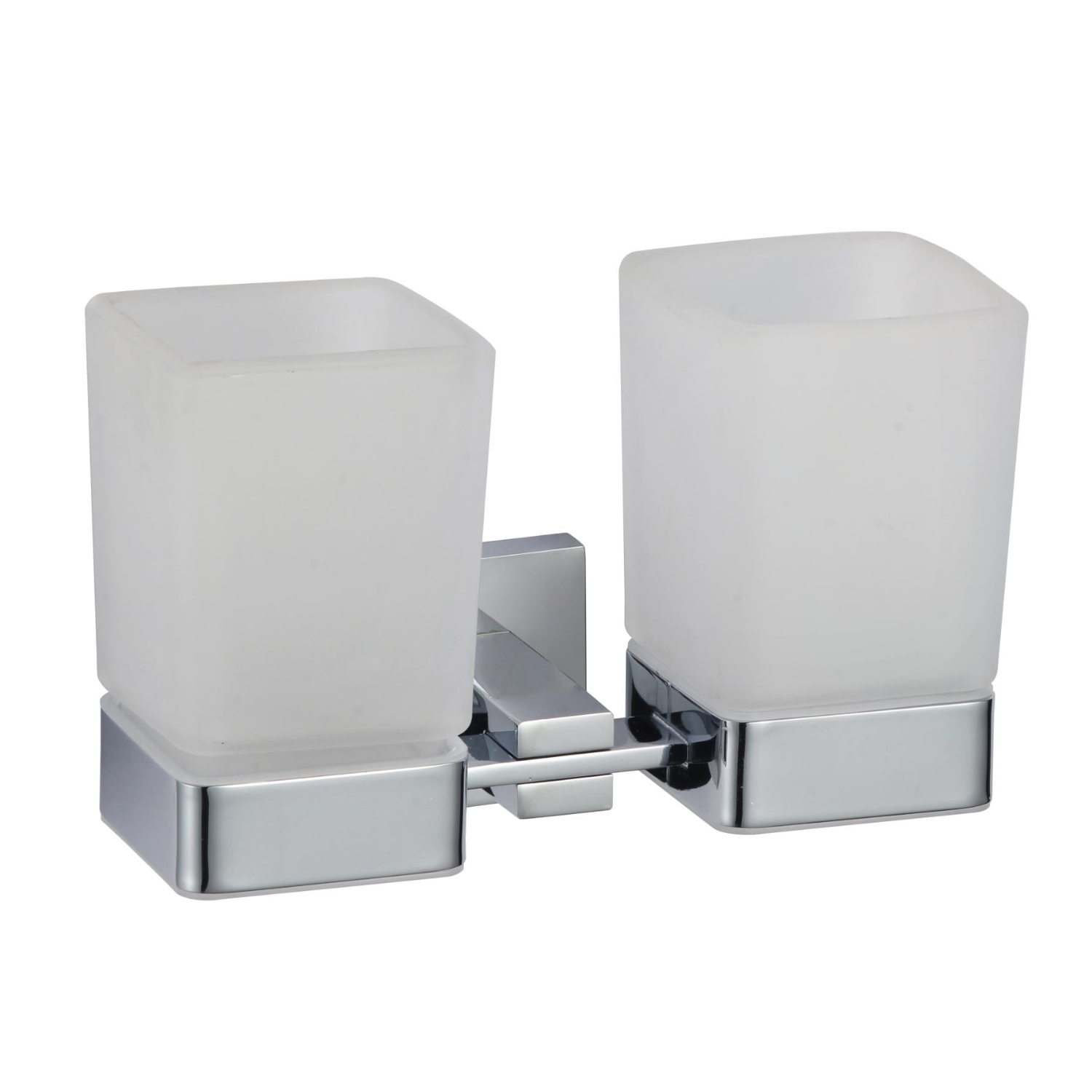 Стакан для ванной комнаты двойной Savol S-06568A, хром