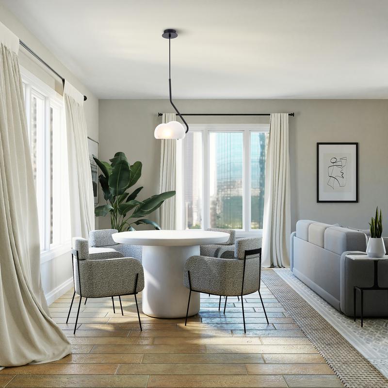 Светильник Mallow 40Вт E14х1 IP20 подвесной Freya FR5228PL-01B