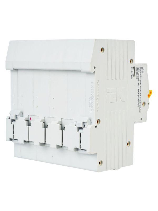 Выключатель автоматический дифференциального тока 4п C 16А 30мА тип AC 4.5кА АД-14 KARAT IEK MAD10-4-016-C-030