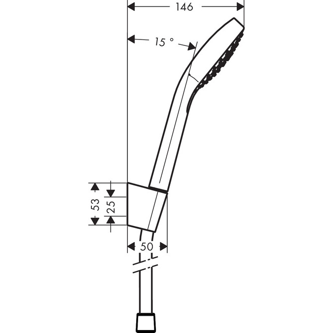 Душевой гарнитур Hansgrohe Croma Select E Vario 26413400