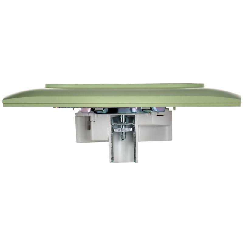 Розетка 2-м SKANDY 10А без заземл. защ. шторки в сборе SK-R09G мятный IEK SK-R23-10-K06-F