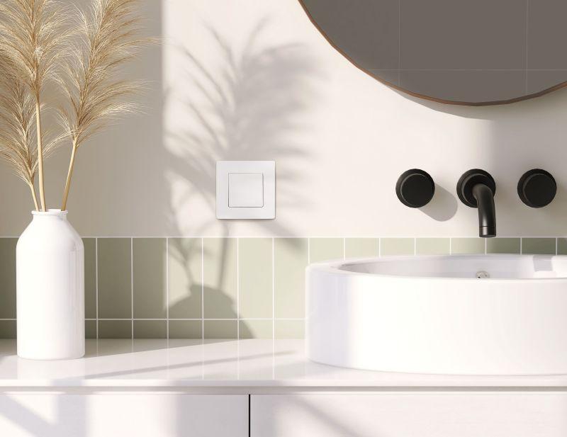 Переключатель 1-кл. Etika 10А IP44 250В безвинтов. зажимы бел. IEK 672207