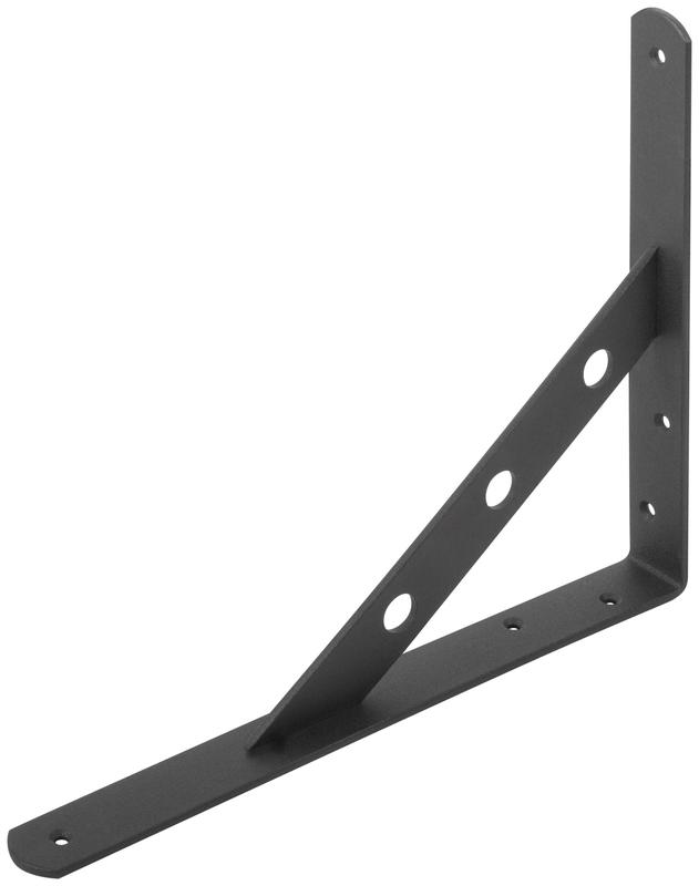 Уголок-кронштейн усиленный 250х200мм черн. КУРС 66106