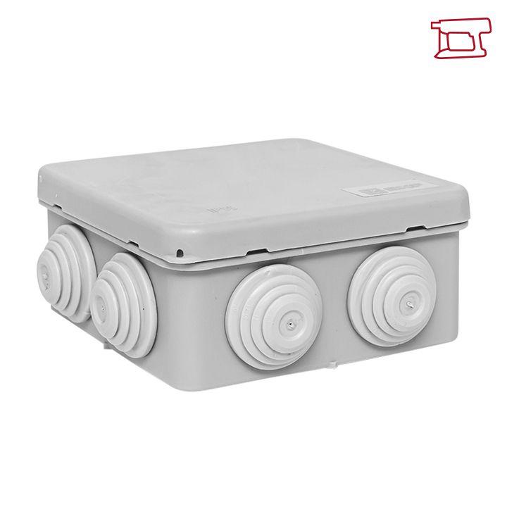 Коробка распределительная КМР-030-031 85х85х40 IP55 с крышкой для прямого монтажа 8 мембранных вводов сер. EKF plc-kmr-030-031