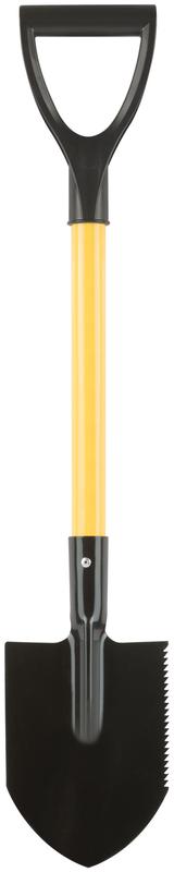 Лопатка туристическая 160х215х760мм с метал. черенком и V-ручкой 77234