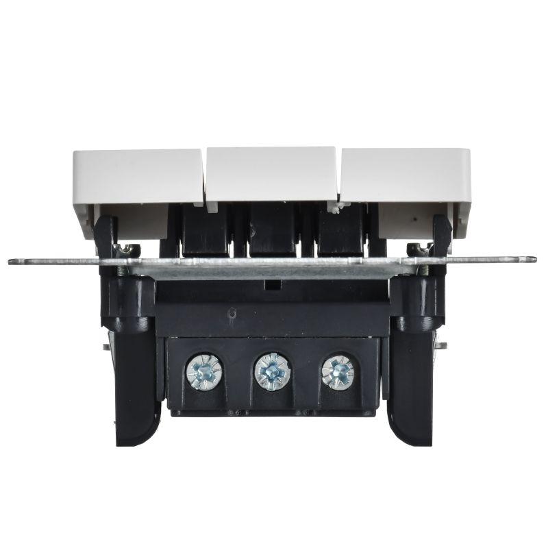 Выключатель 3-кл. СП BRITE ВС10-3-0-БрАБ 10А механизм арктич. бел. IEK BR-V30-0-10-K91